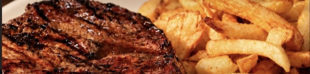 Bife con papas fritas